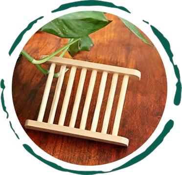 Bamboo Soap Bar Dish. Eco-Friendly